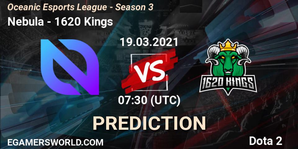 Nebula - 1620 Kings: прогноз. 19.03.2021 at 07:30, Dota 2, Oceanic Esports League - Season 3