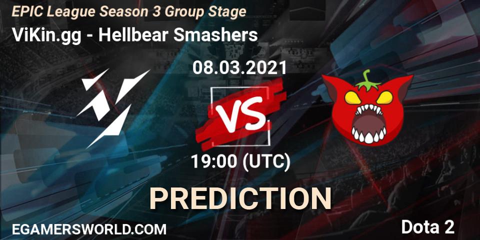 ViKin.gg - Hellbear Smashers: прогноз. 08.03.2021 at 21:05, Dota 2, EPIC League Season 3 Group Stage