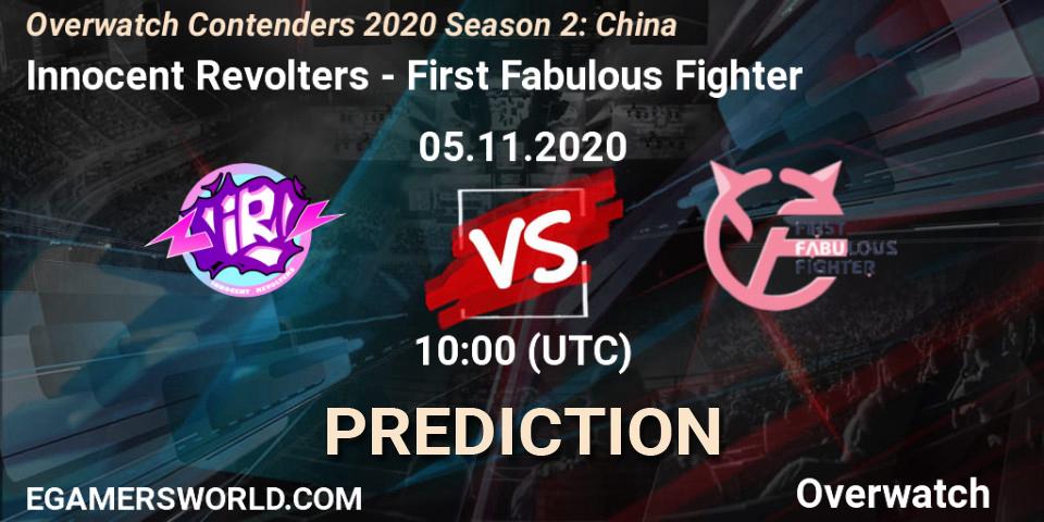 Innocent Revolters - First Fabulous Fighter: прогноз. 05.11.2020 at 06:00, Overwatch, Overwatch Contenders 2020 Season 2: China