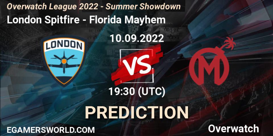 London Spitfire - Florida Mayhem: прогноз. 10.09.22, Overwatch, Overwatch League 2022 - Summer Showdown