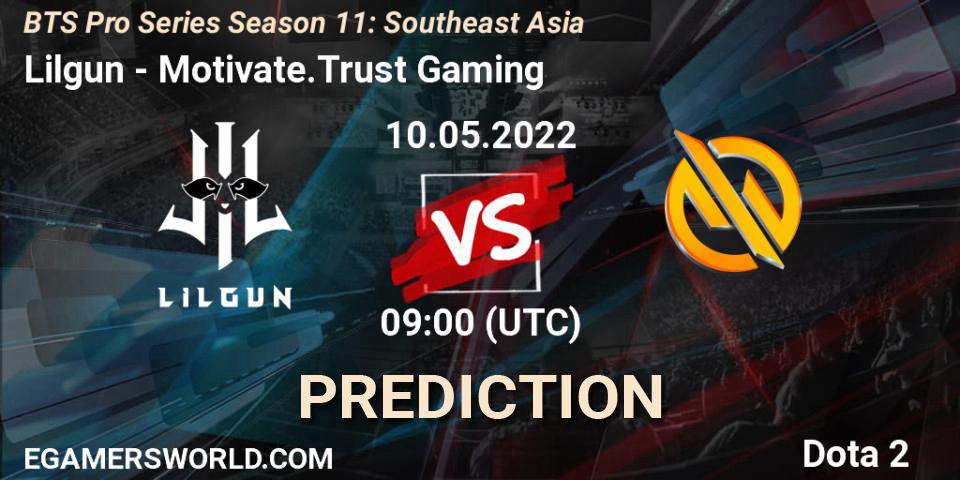 Lilgun - Motivate.Trust Gaming: прогноз. 10.05.2022 at 09:00, Dota 2, BTS Pro Series Season 11: Southeast Asia