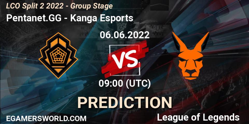 Pentanet.GG - Kanga Esports: прогноз. 06.06.2022 at 08:55, LoL, LCO Split 2 2022 - Group Stage