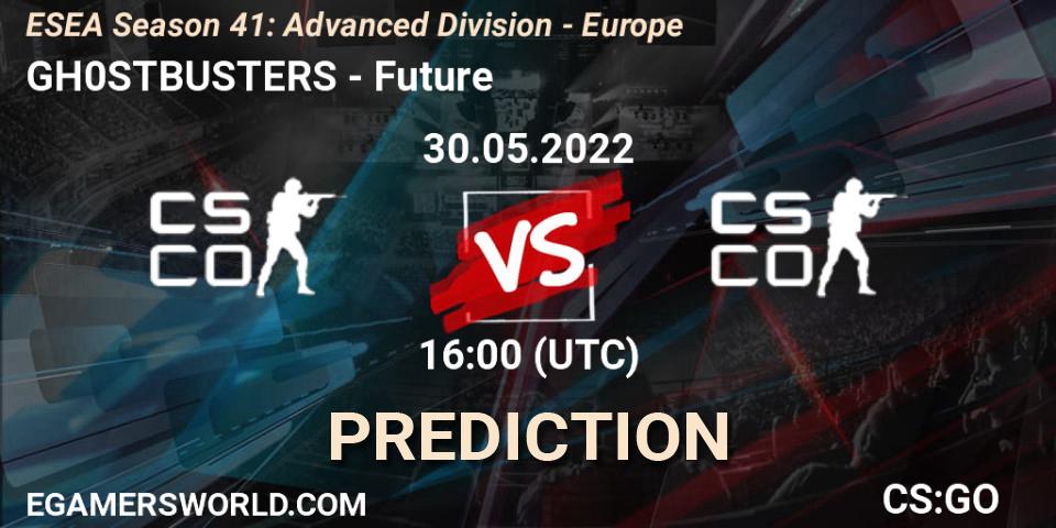 GH0STBUSTERS - Future: прогноз. 30.05.2022 at 16:00, Counter-Strike (CS2), ESEA Season 41: Advanced Division - Europe