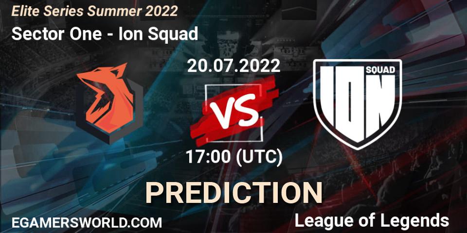 Sector One - Ion Squad: прогноз. 20.07.22, LoL, Elite Series Summer 2022