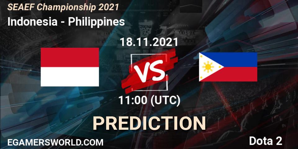 Indonesia - Philippines: прогноз. 18.11.2021 at 10:53, Dota 2, SEAEF Dota2 Championship 2021