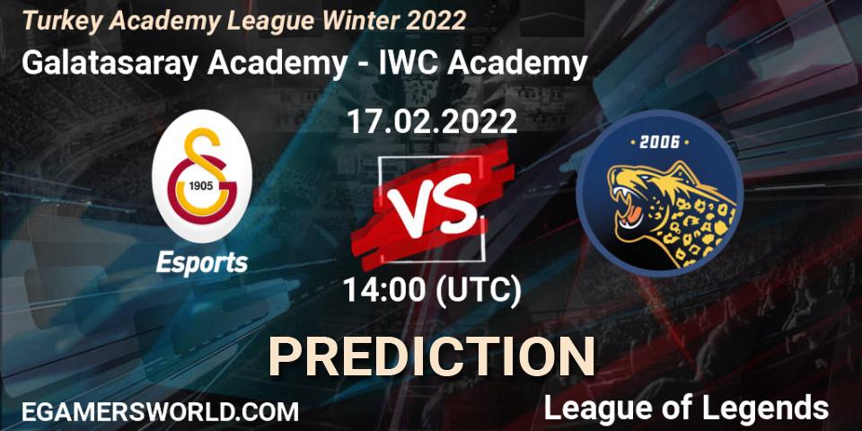 Galatasaray Academy - IWC Academy: прогноз. 17.02.2022 at 14:00, LoL, Turkey Academy League Winter 2022