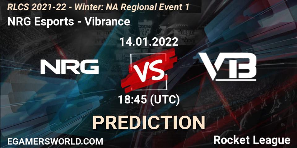 NRG Esports - Vibrance: прогноз. 14.01.2022 at 18:45, Rocket League, RLCS 2021-22 - Winter: NA Regional Event 1