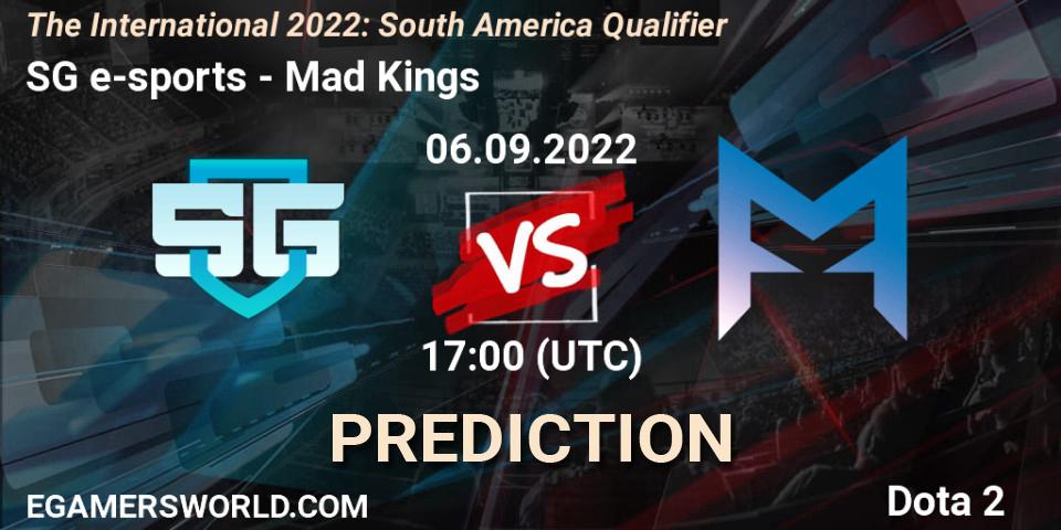 SG e-sports - Mad Kings: прогноз. 06.09.2022 at 16:47, Dota 2, The International 2022: South America Qualifier