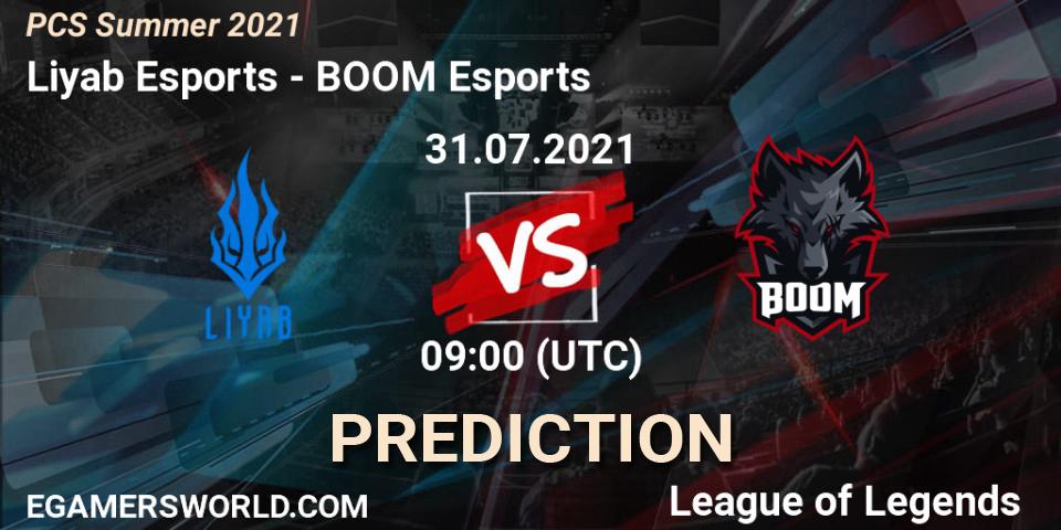 Liyab Esports - BOOM Esports: прогноз. 31.07.2021 at 09:00, LoL, PCS Summer 2021