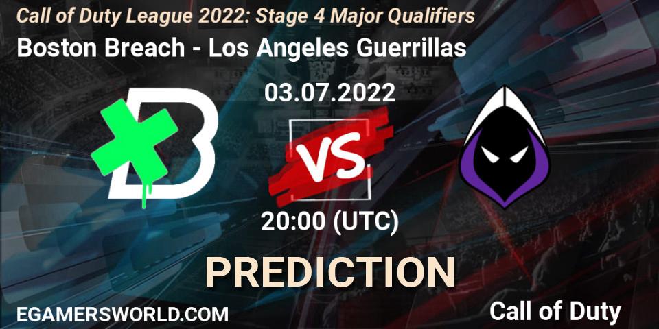 Boston Breach - Los Angeles Guerrillas: прогноз. 03.07.2022 at 19:00, Call of Duty, Call of Duty League 2022: Stage 4