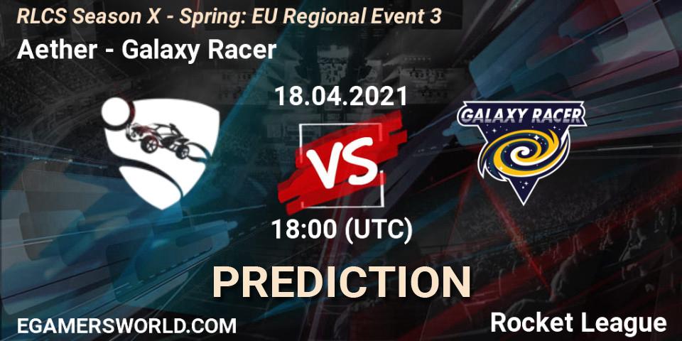 Aether - Galaxy Racer: прогноз. 18.04.2021 at 18:00, Rocket League, RLCS Season X - Spring: EU Regional Event 3