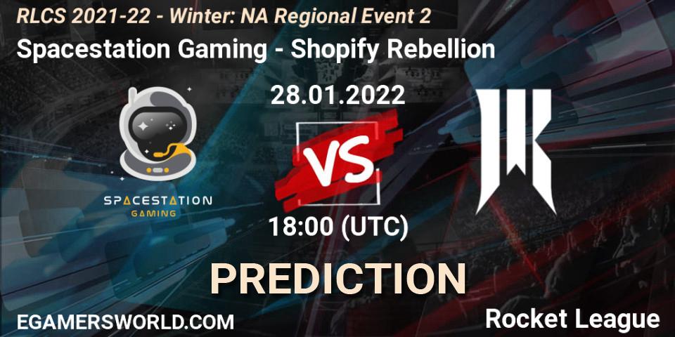 Spacestation Gaming - Shopify Rebellion: прогноз. 28.01.2022 at 18:00, Rocket League, RLCS 2021-22 - Winter: NA Regional Event 2