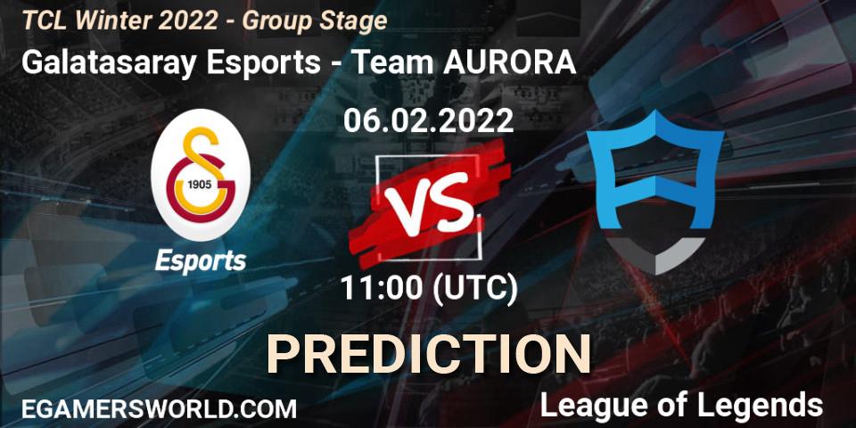 Galatasaray Esports - Team AURORA: прогноз. 06.02.22, LoL, TCL Winter 2022 - Group Stage