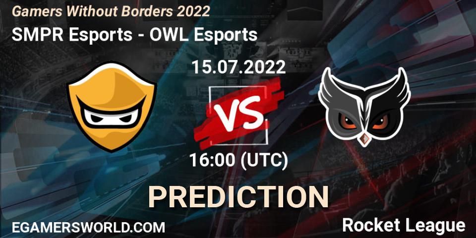 SMPR Esports - OWL Esports: прогноз. 15.07.2022 at 16:00, Rocket League, Gamers Without Borders 2022