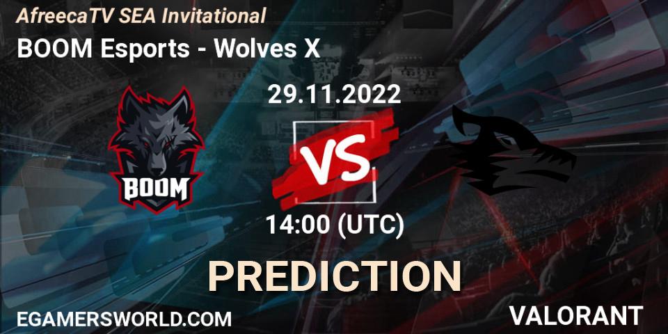 BOOM Esports - Wolves X: прогноз. 29.11.2022 at 14:40, VALORANT, AfreecaTV SEA Invitational
