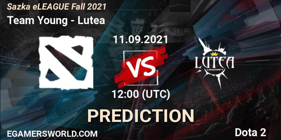 Team Young - Lutea: прогноз. 11.09.2021 at 12:11, Dota 2, Sazka eLEAGUE Fall 2021