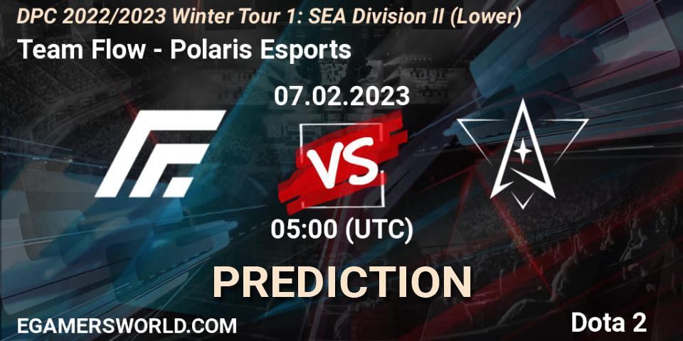 Team Flow - Polaris Esports: прогноз. 08.02.23, Dota 2, DPC 2022/2023 Winter Tour 1: SEA Division II (Lower)