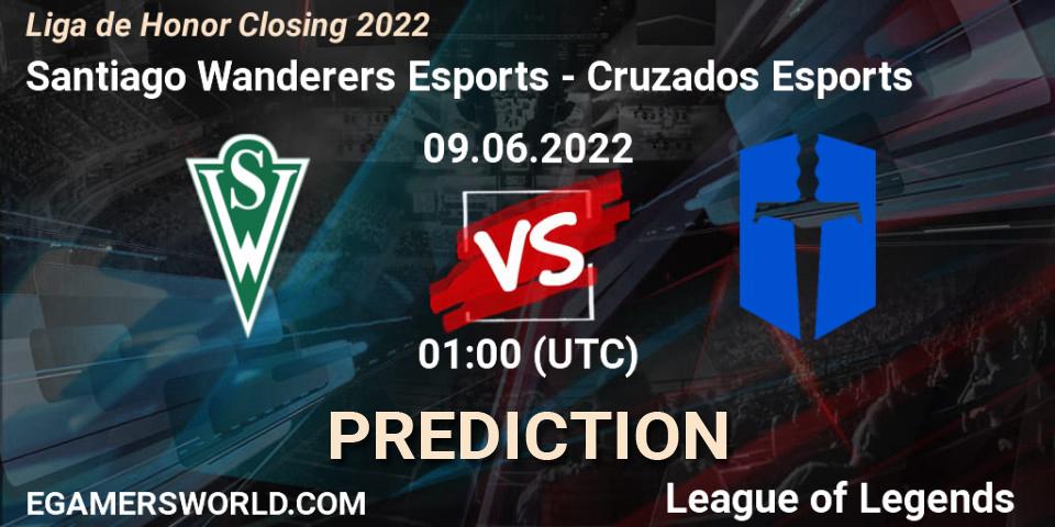Santiago Wanderers Esports - Cruzados Esports: прогноз. 09.06.2022 at 01:00, LoL, Liga de Honor Closing 2022