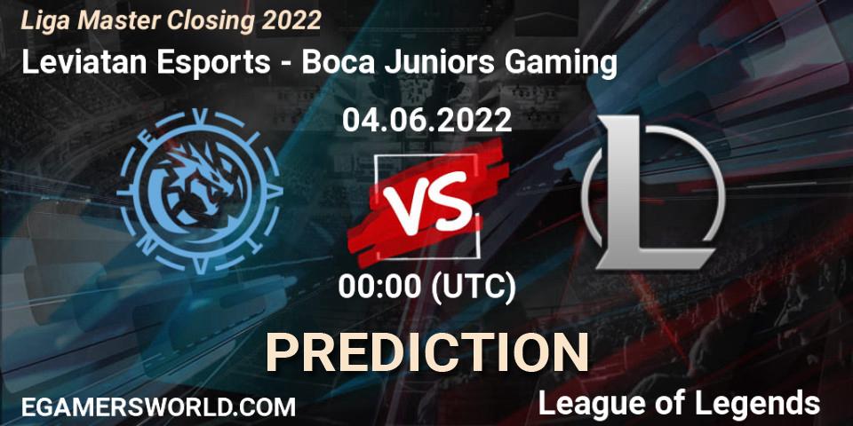 Leviatan Esports - Boca Juniors Gaming: прогноз. 04.06.22, LoL, Liga Master Closing 2022