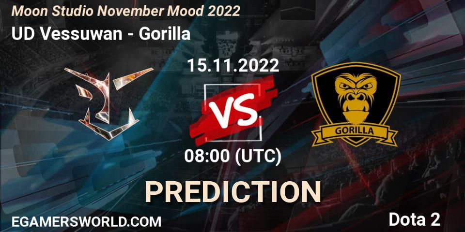 UD Vessuwan - Gorilla: прогноз. 15.11.2022 at 08:47, Dota 2, Moon Studio November Mood 2022