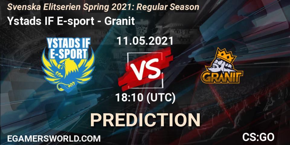 Ystads IF E-sport - Granit: прогноз. 11.05.21, CS2 (CS:GO), Svenska Elitserien Spring 2021: Regular Season