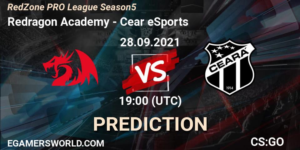Redragon Academy - Ceará eSports: прогноз. 28.09.2021 at 19:00, Counter-Strike (CS2), RedZone PRO League Season 5