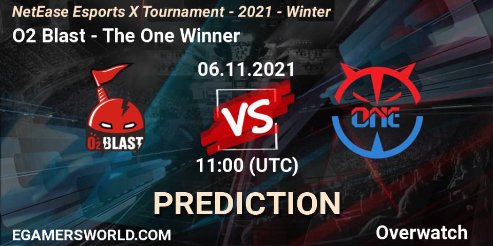 O2 Blast - The One Winner: прогноз. 06.11.2021 at 11:30, Overwatch, NetEase Esports X Tournament - 2021 - Winter