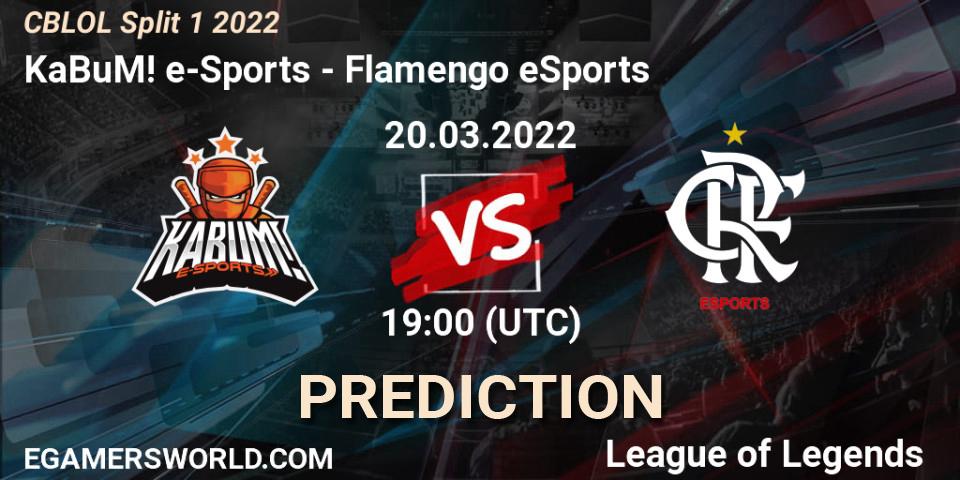KaBuM! e-Sports - Flamengo eSports: прогноз. 20.03.22, LoL, CBLOL Split 1 2022