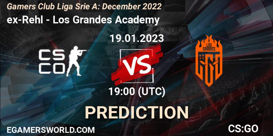 ex-Rehl - Los Grandes Academy: прогноз. 19.01.2023 at 19:00, Counter-Strike (CS2), Gamers Club Liga Série A: December 2022