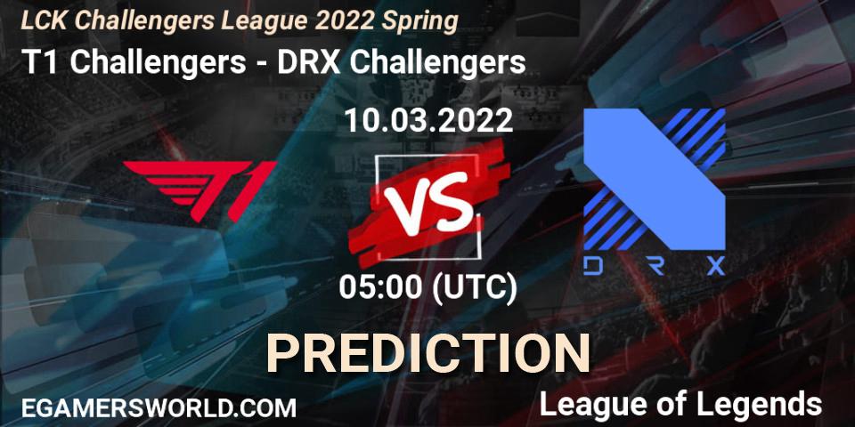 T1 Challengers - DRX Challengers: прогноз. 10.03.2022 at 05:00, LoL, LCK Challengers League 2022 Spring