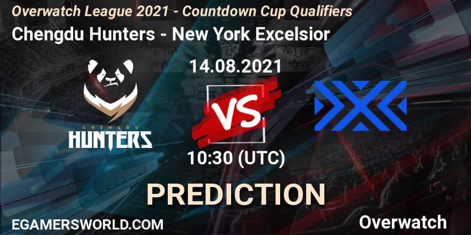Chengdu Hunters - New York Excelsior: прогноз. 08.08.2021 at 10:50, Overwatch, Overwatch League 2021 - Countdown Cup Qualifiers