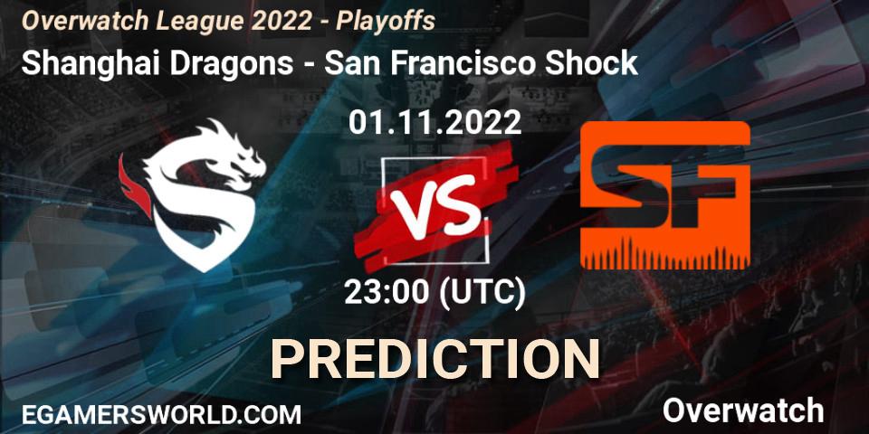 Shanghai Dragons - San Francisco Shock: прогноз. 01.11.2022 at 23:30, Overwatch, Overwatch League 2022 - Playoffs