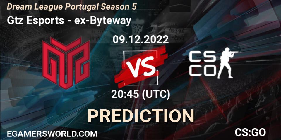 GTZ Bulls Esports - ex-Byteway: прогноз. 09.12.22, CS2 (CS:GO), Dream League Portugal Season 5