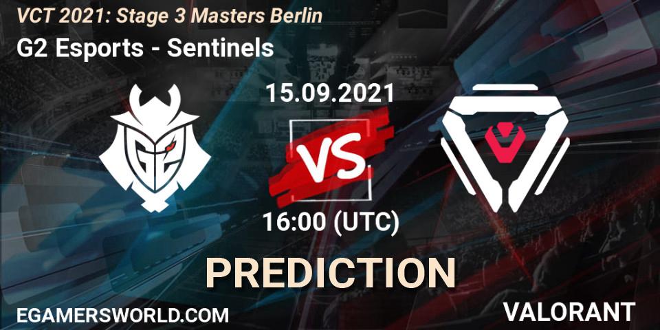 G2 Esports - Sentinels: прогноз. 15.09.21, VALORANT, VCT 2021: Stage 3 Masters Berlin