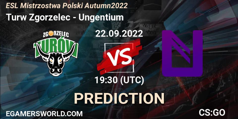Turów Zgorzelec - Ungentium: прогноз. 22.09.2022 at 19:30, Counter-Strike (CS2), ESL Mistrzostwa Polski Autumn 2022