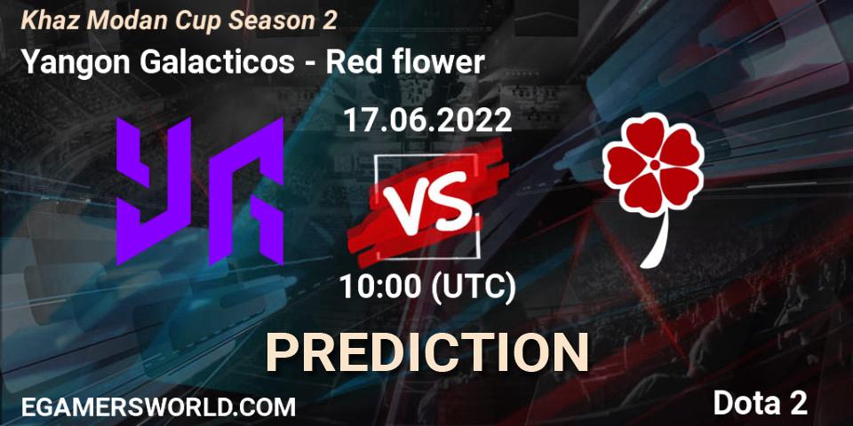 Yangon Galacticos - Red flower: прогноз. 17.06.2022 at 09:59, Dota 2, Khaz Modan Cup Season 2