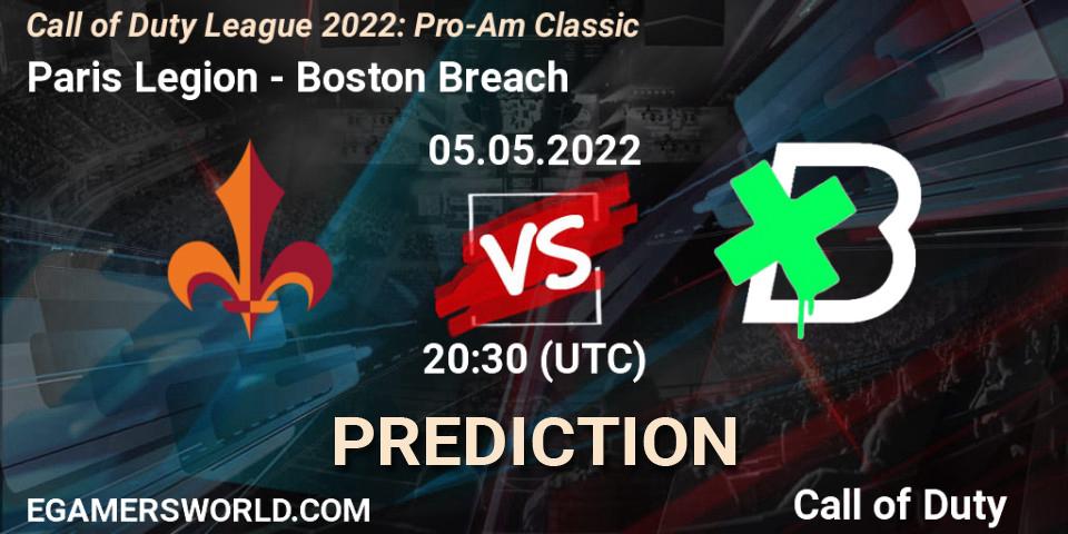 Paris Legion - Boston Breach: прогноз. 05.05.22, Call of Duty, Call of Duty League 2022: Pro-Am Classic
