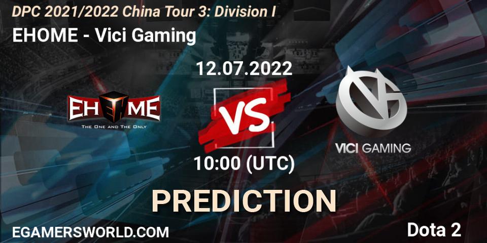 EHOME - Vici Gaming: прогноз. 12.07.2022 at 11:27, Dota 2, DPC 2021/2022 China Tour 3: Division I