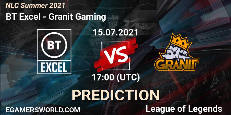 BT Excel - Granit Gaming: прогноз. 15.07.21, LoL, NLC Summer 2021