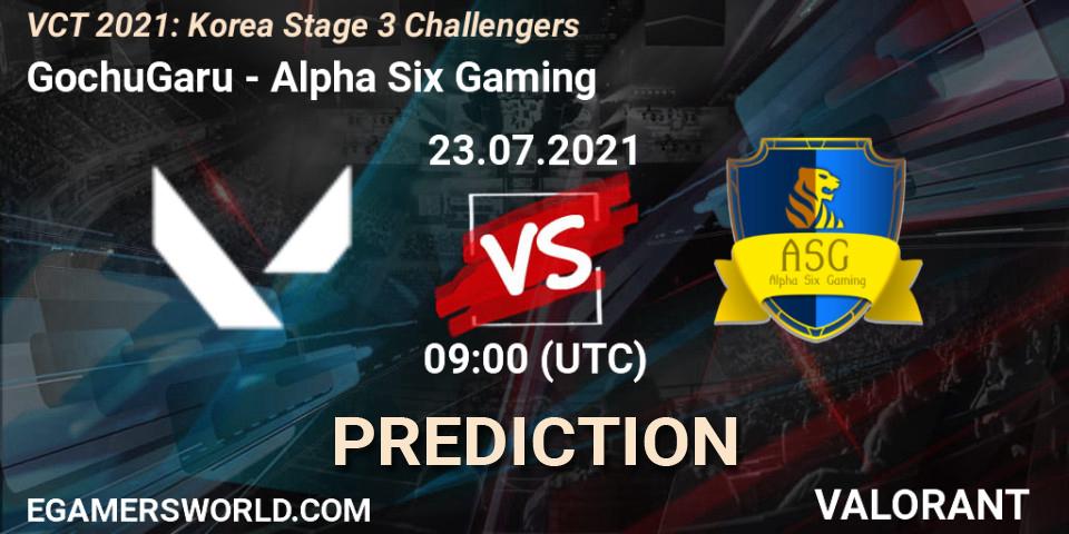 GochuGaru - Alpha Six Gaming: прогноз. 23.07.2021 at 09:00, VALORANT, VCT 2021: Korea Stage 3 Challengers