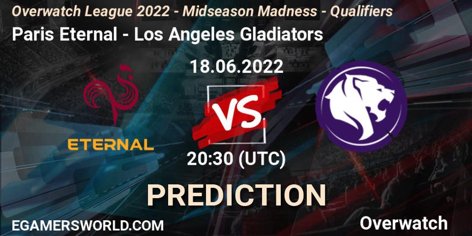 Paris Eternal - Los Angeles Gladiators: прогноз. 18.06.2022 at 20:30, Overwatch, Overwatch League 2022 - Midseason Madness - Qualifiers