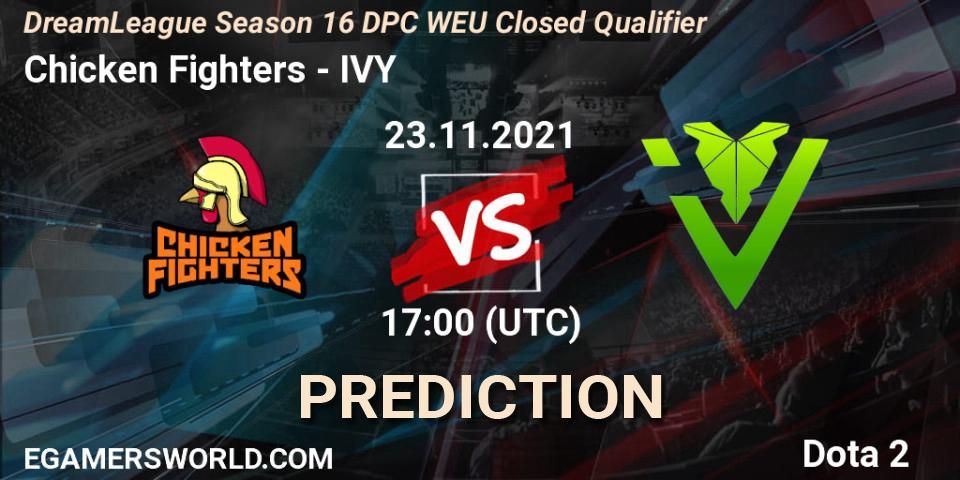 Chicken Fighters - IVY: прогноз. 23.11.2021 at 17:00, Dota 2, DPC 2022 Season 1: Euro - Closed Qualifier (DreamLeague Season 16)