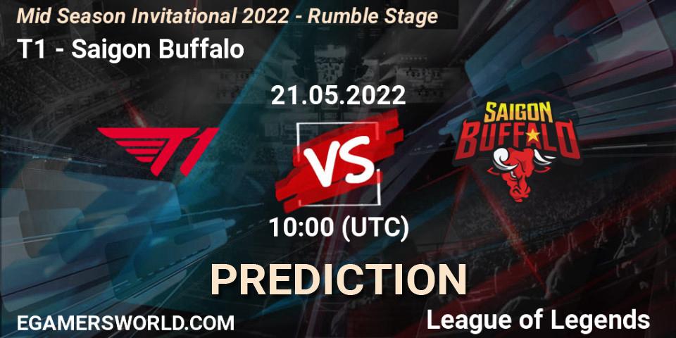 T1 - Saigon Buffalo: прогноз. 21.05.2022 at 10:00, LoL, Mid Season Invitational 2022 - Rumble Stage