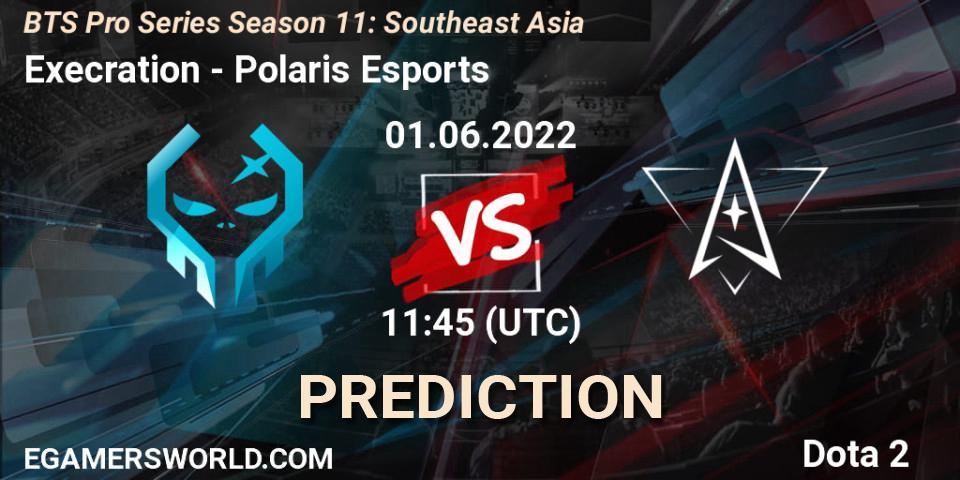 Execration - Polaris Esports: прогноз. 01.06.2022 at 11:42, Dota 2, BTS Pro Series Season 11: Southeast Asia