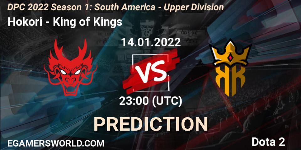 Hokori - King of Kings: прогноз. 14.01.2022 at 23:25, Dota 2, DPC 2022 Season 1: South America - Upper Division