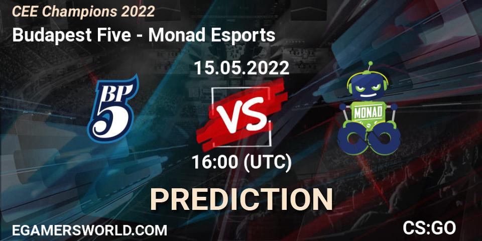 Budapest Five - Monad Esports: прогноз. 15.05.2022 at 16:00, Counter-Strike (CS2), CEE Champions 2022