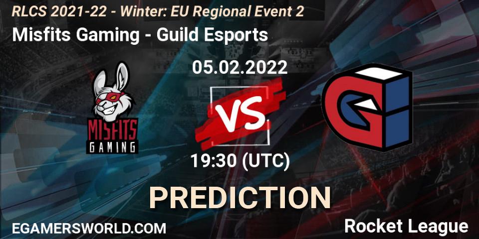 Misfits Gaming - Guild Esports: прогноз. 05.02.2022 at 19:30, Rocket League, RLCS 2021-22 - Winter: EU Regional Event 2