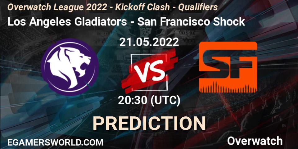Los Angeles Gladiators - San Francisco Shock: прогноз. 21.05.2022 at 20:30, Overwatch, Overwatch League 2022 - Kickoff Clash - Qualifiers