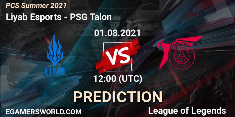 Liyab Esports - PSG Talon: прогноз. 01.08.2021 at 12:00, LoL, PCS Summer 2021