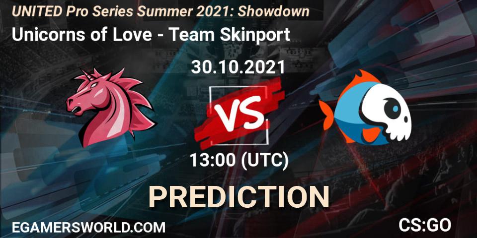Unicorns of Love - Team Skinport: прогноз. 30.10.2021 at 13:00, Counter-Strike (CS2), UNITED Pro Series Summer 2021: Showdown